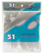 Dura-Plast 51 Count Heavy Weight Assorted Plastic Cutlery